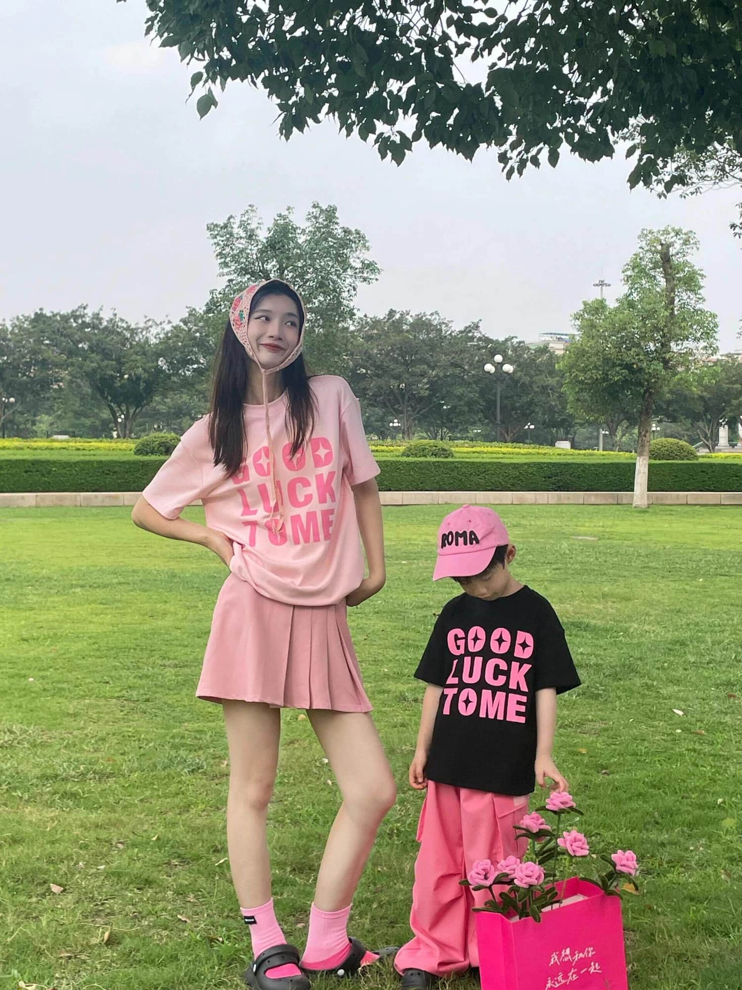 Áo thun gia đình Good Luck To Me
