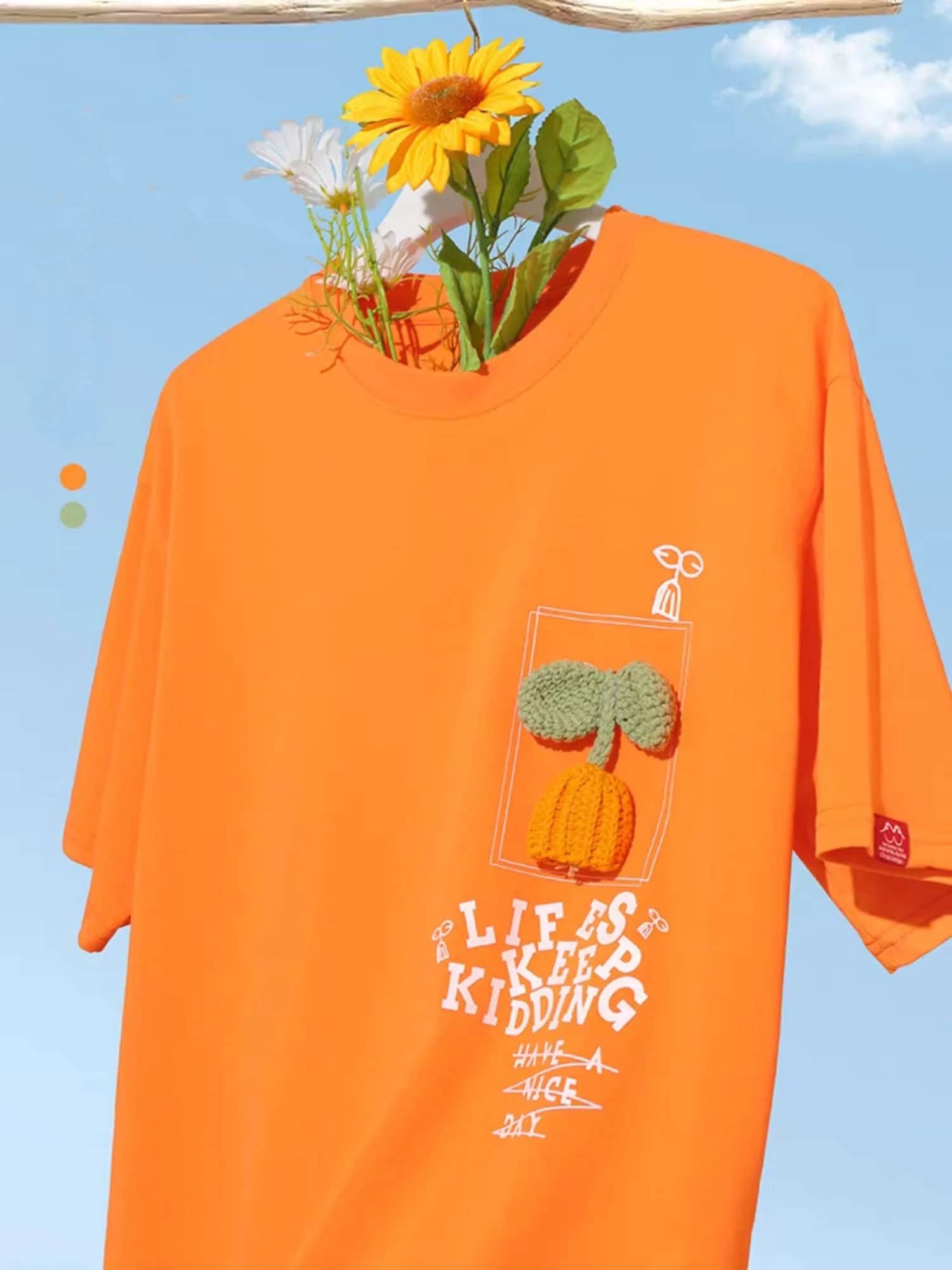 ÁO THUN THE SHIA CHARM - PUMPKIN BLOOM| Hoa Bí
