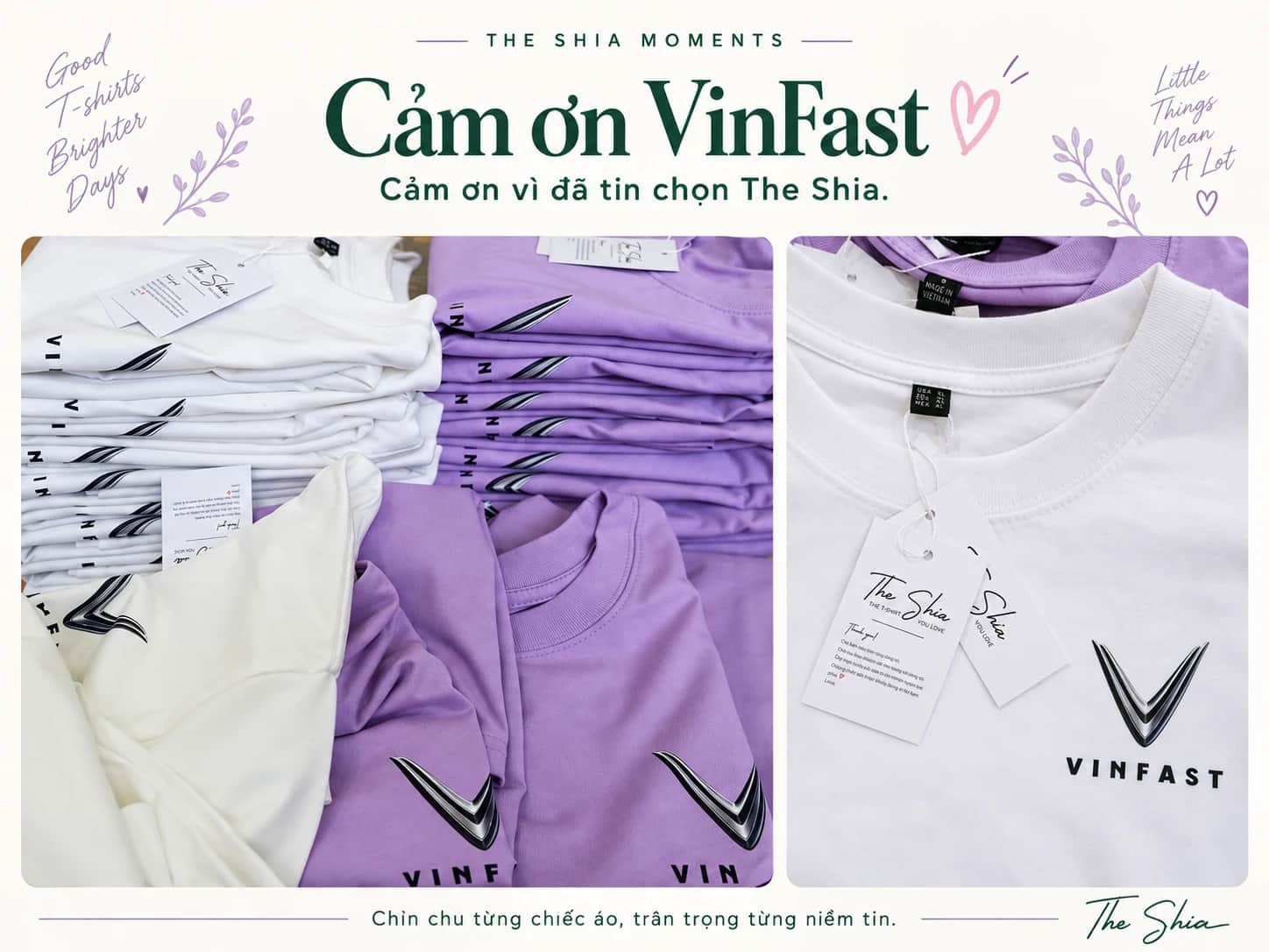 Cảm ơn VinFast vì đã tin chọn The Shia.