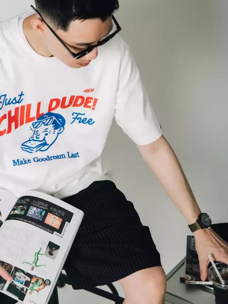 ÁO THUN NAM HỌA TIẾT CHILL DUDE — ảnh 2