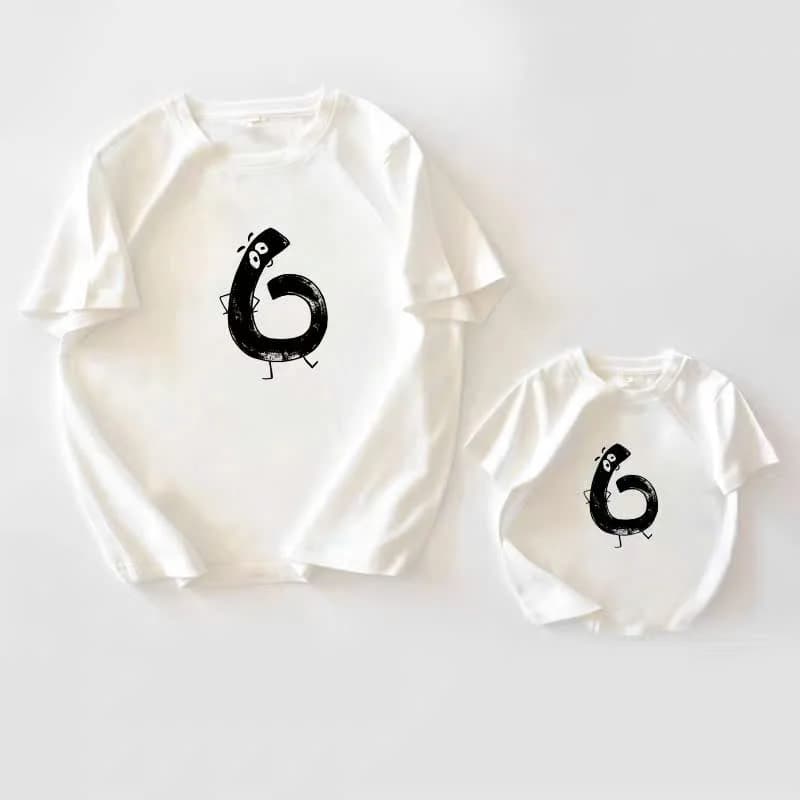 Áo thun gia đình họa tiết số — ảnh 8