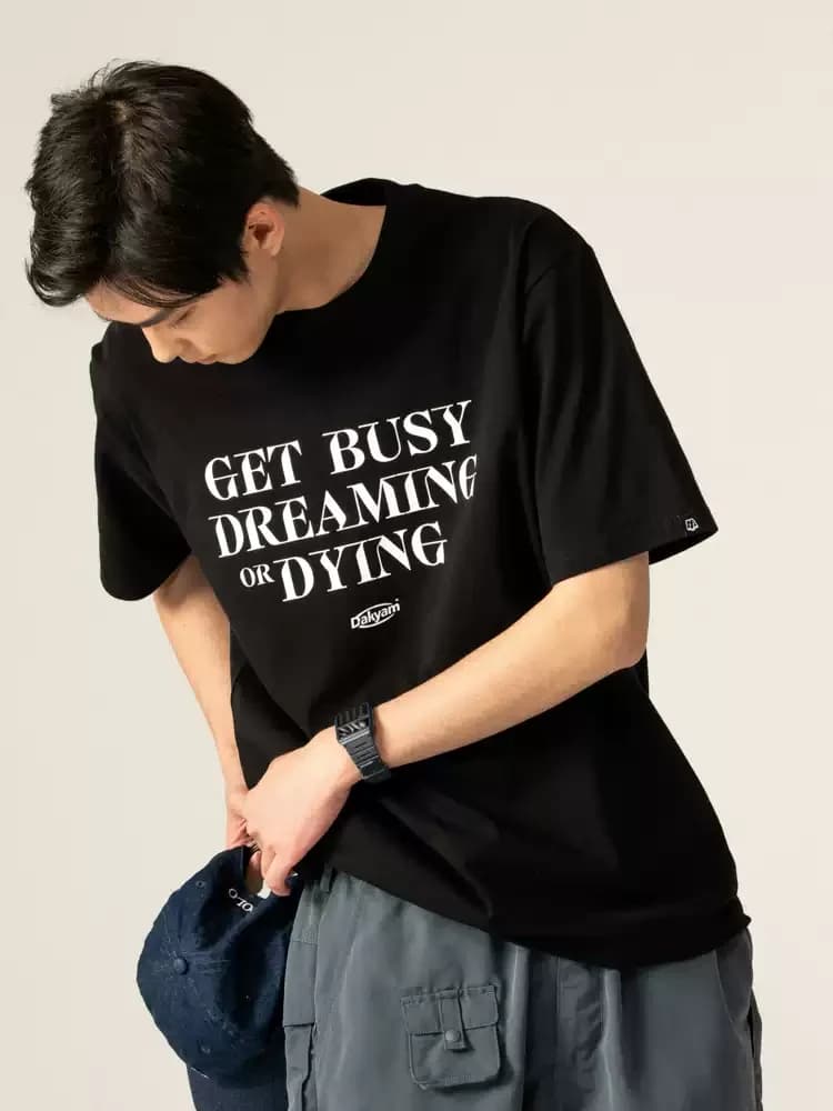 ÁO THUN NAM HỌA TIẾT GET BUSY DREAMING — ảnh 6