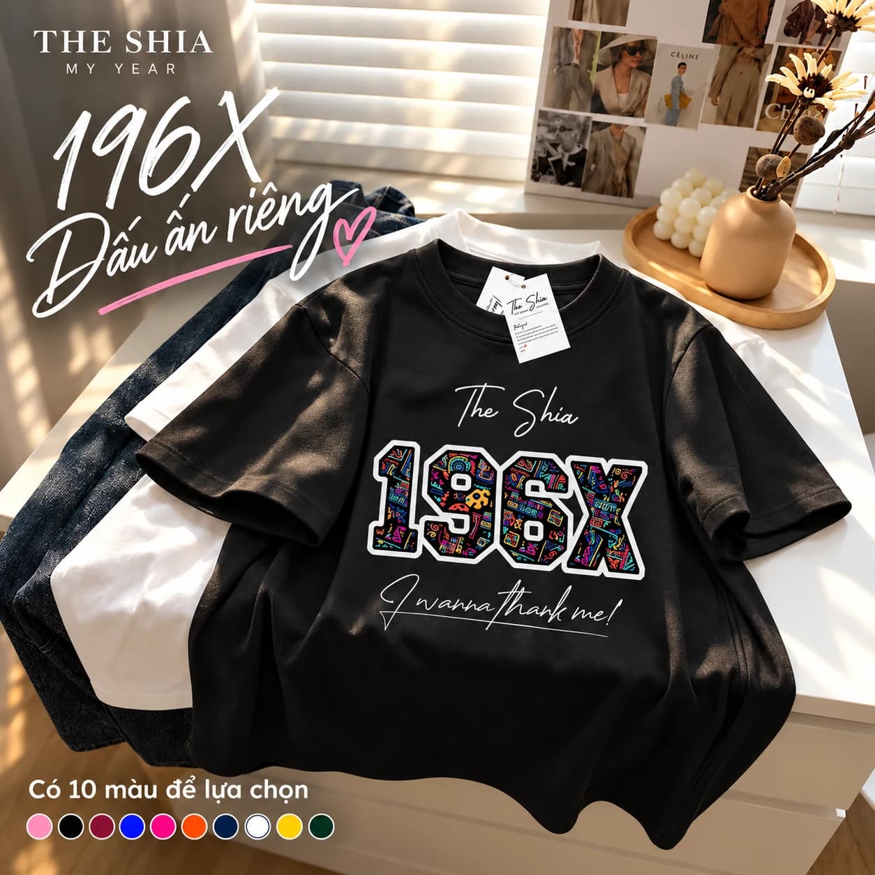 ÁO THUN MY YEAR 196X HỌA TIẾT THỔ CẨM