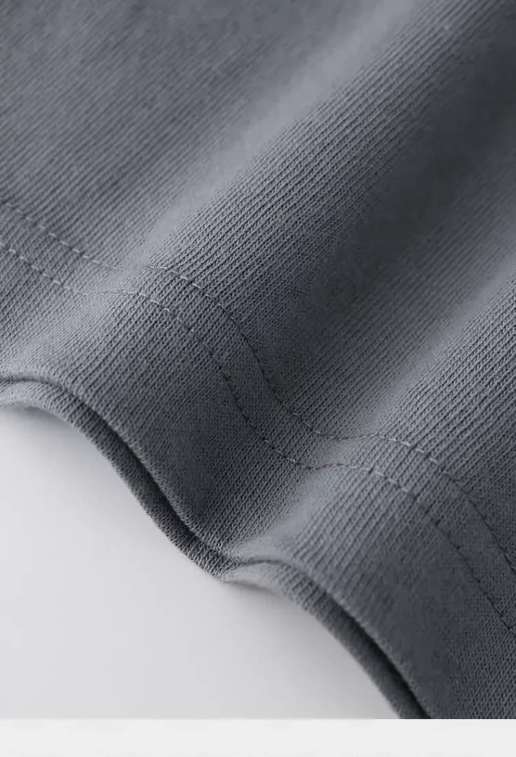 ÁO THUN TRƠN UNISEX FORM SUÔNG XÁM CHÌ — ảnh 3
