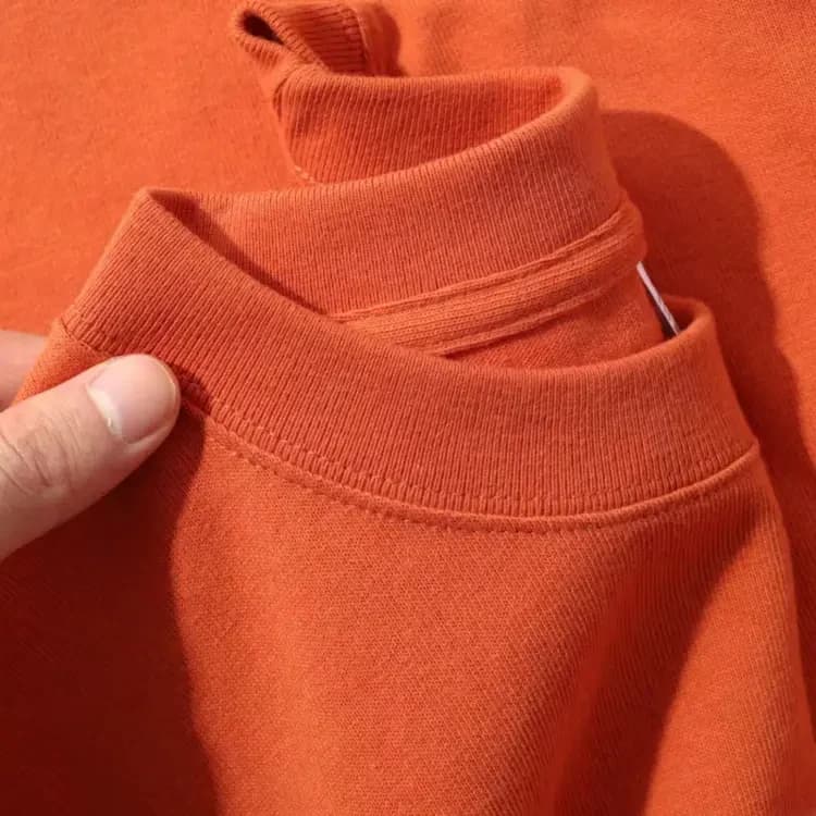 ÁO THUN TRƠN UNISEX FORM SUÔNG CAM — ảnh 5