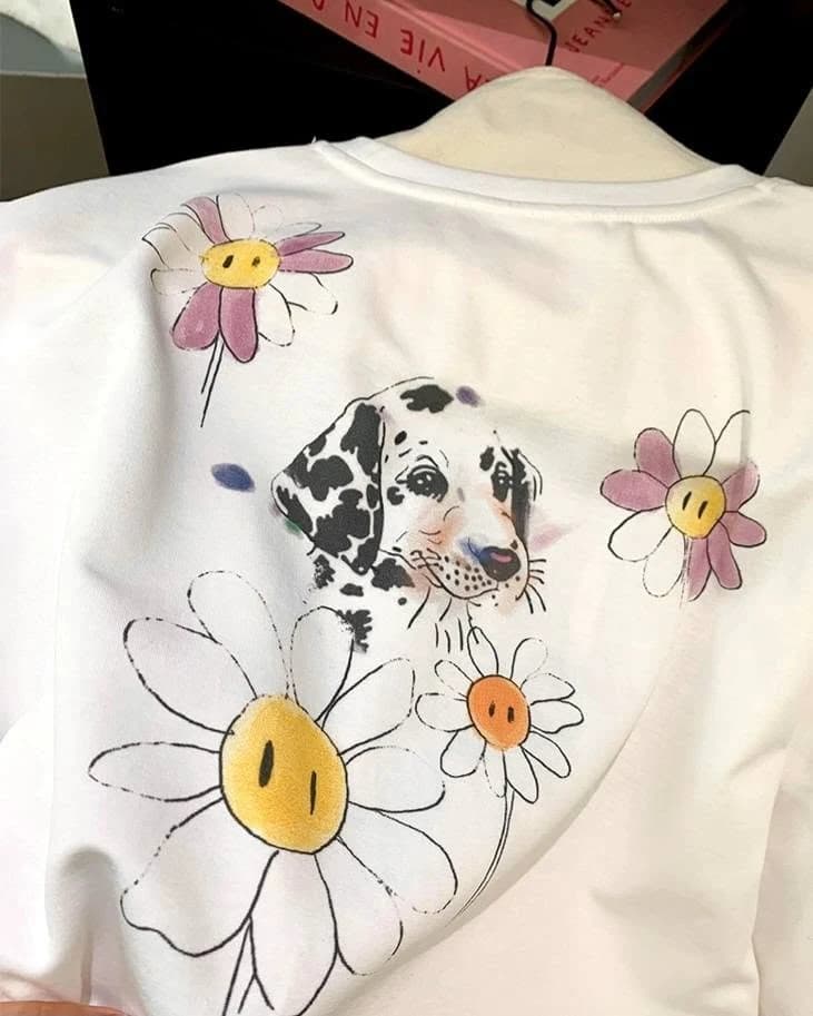 Áo thun nữ Daisy Cat Print — ảnh 3