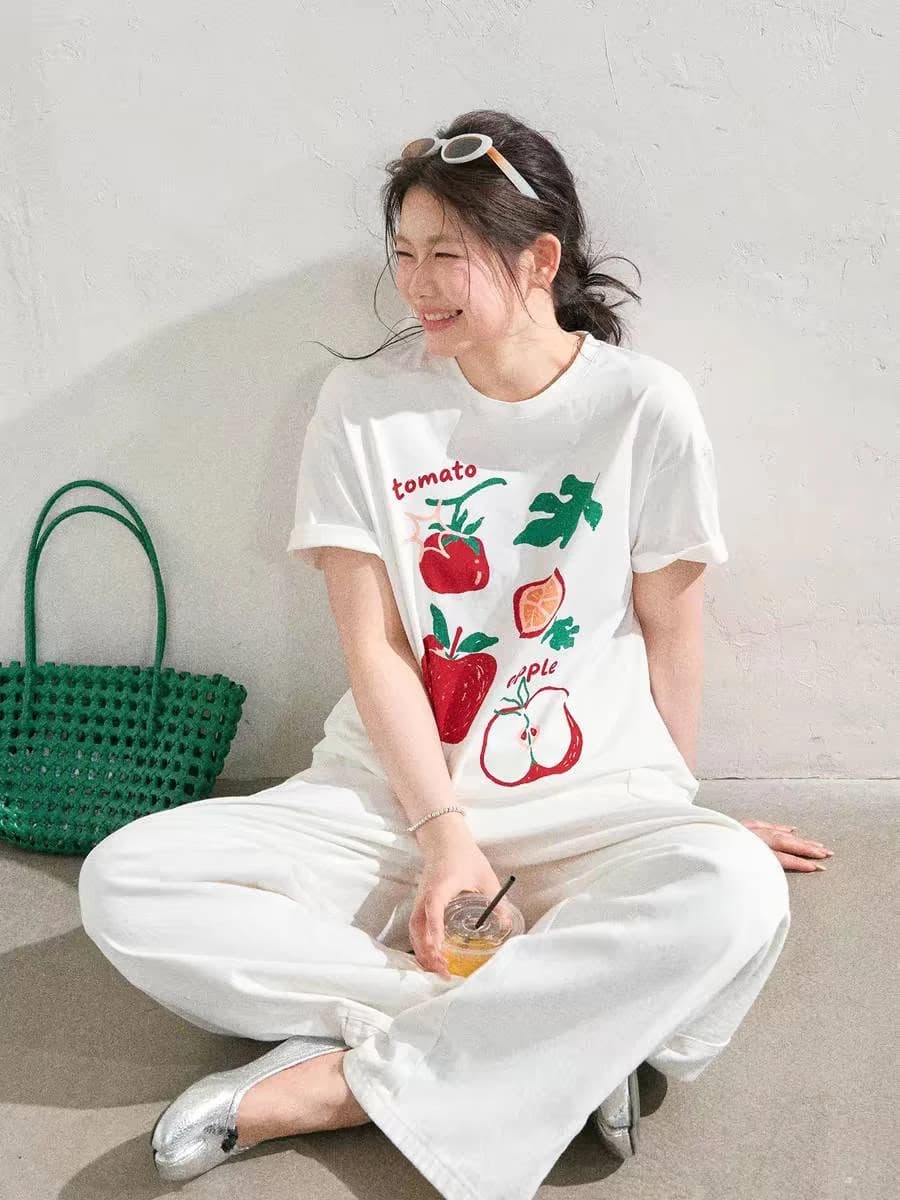 Áo Thun Nữ Fruit Graphic