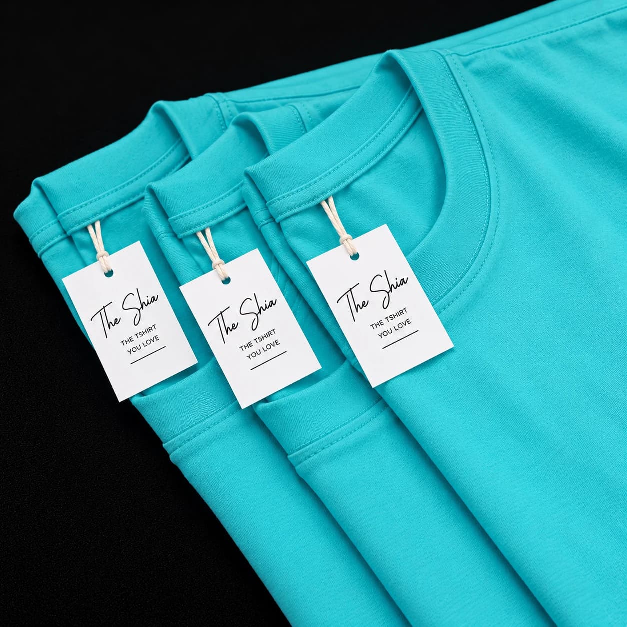 ÁO THUN TRƠN UNISEX FORM SUÔNG XANH NGỌC