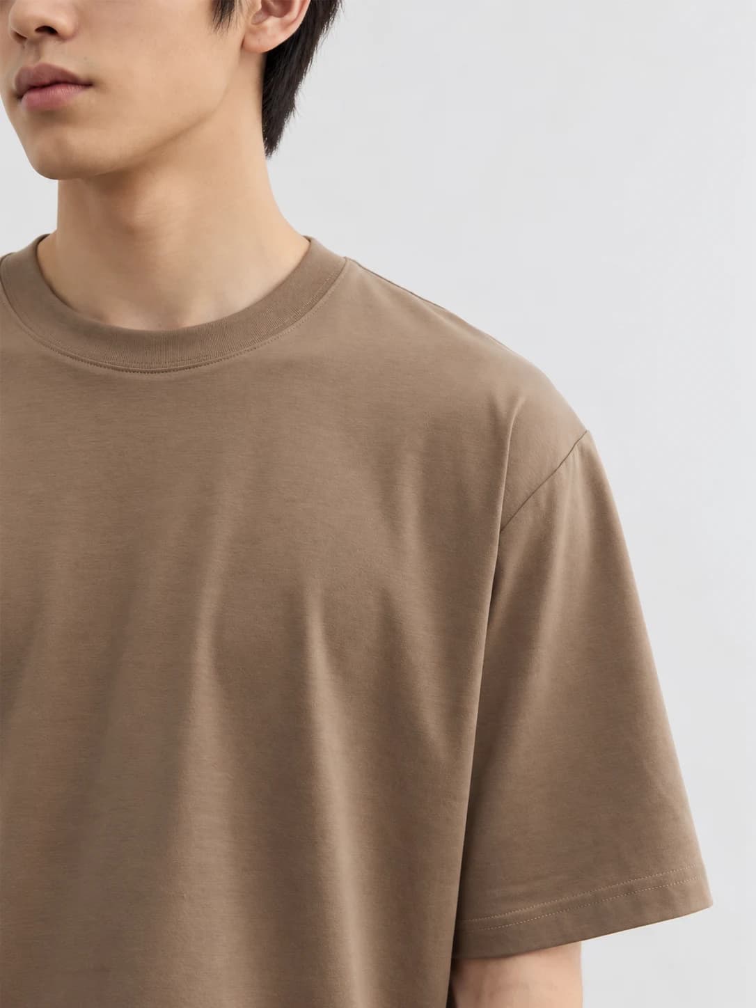 ÁO THUN TRƠN UNISEX FORM SUÔNG CACAO — ảnh 3