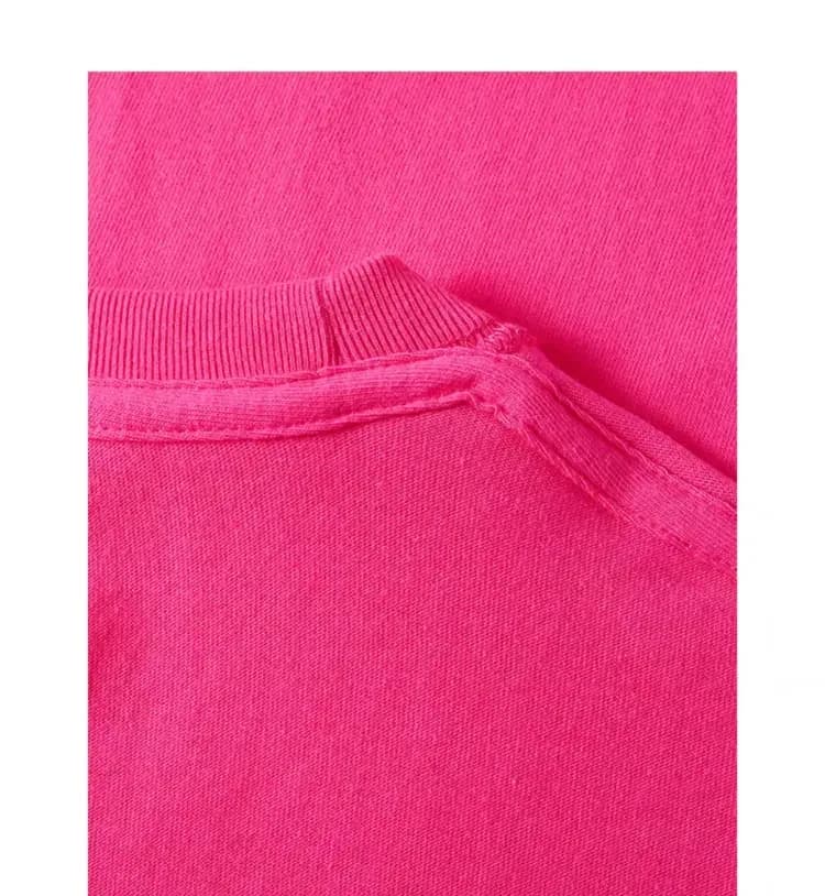 ÁO THUN TRƠN UNISEX FORM SUÔNG HỒNG SEN — ảnh 2