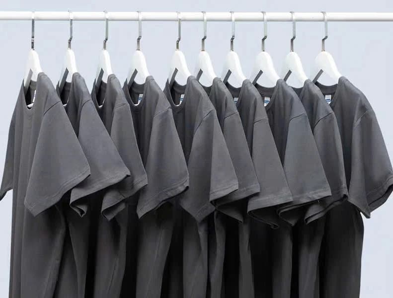 ÁO THUN TRƠN UNISEX FORM SUÔNG XÁM ĐẬM