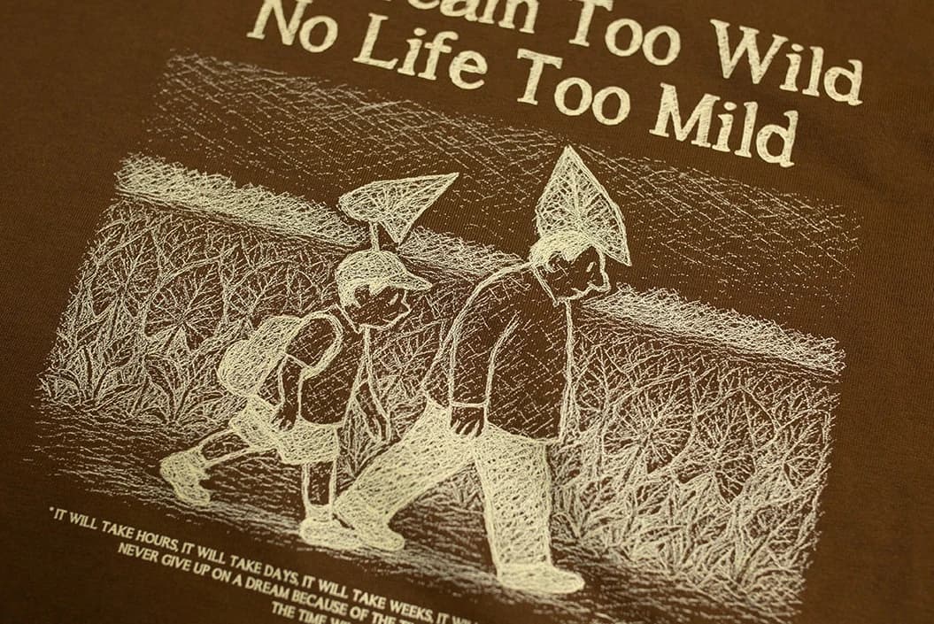 ÁO THUN NAM HỌA TIẾT NO DREAM TOO WILD — ảnh 1