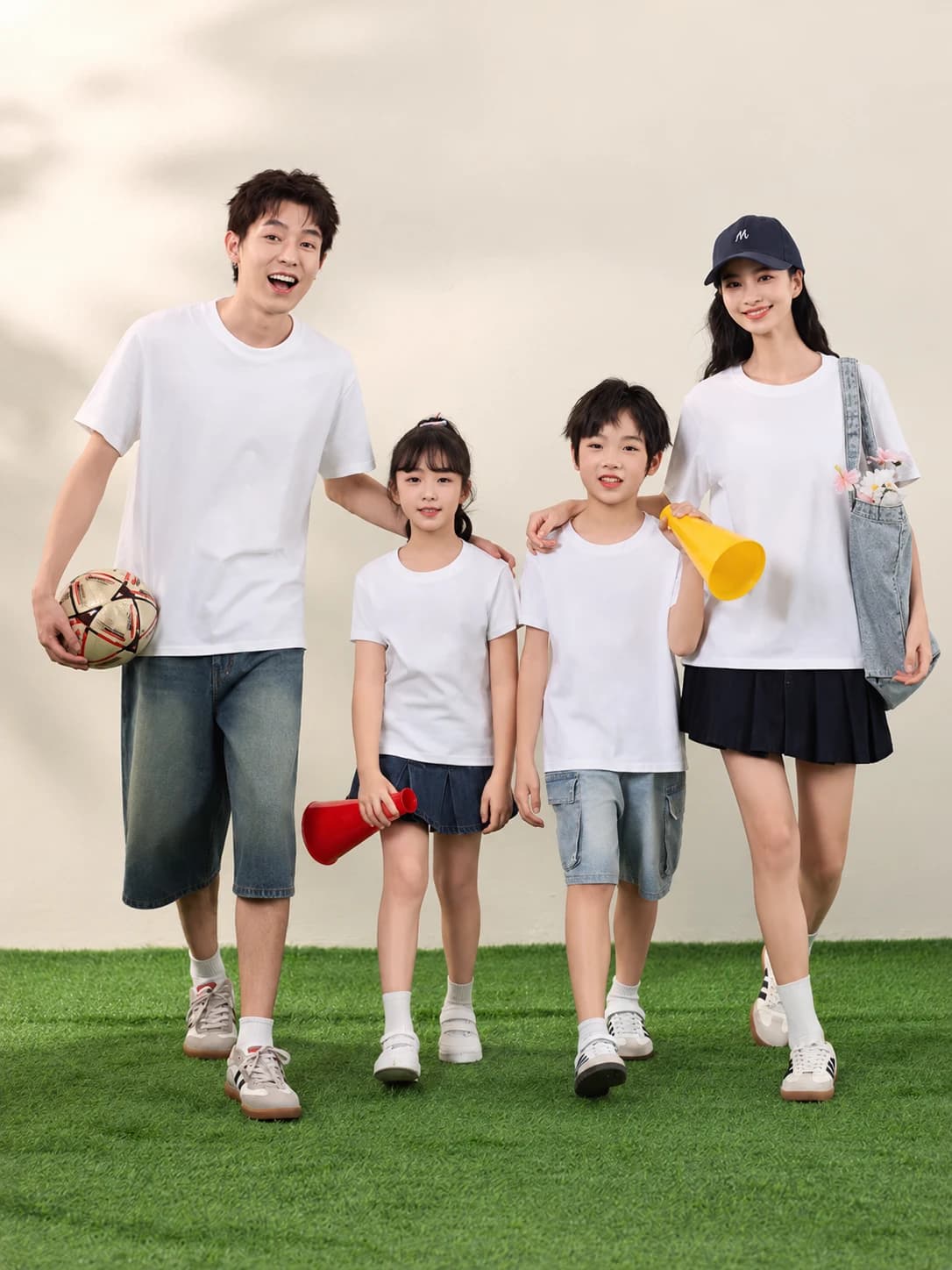 ÁO THUN TRƠN UNISEX FORM SUÔNG TRẮNG — ảnh 3