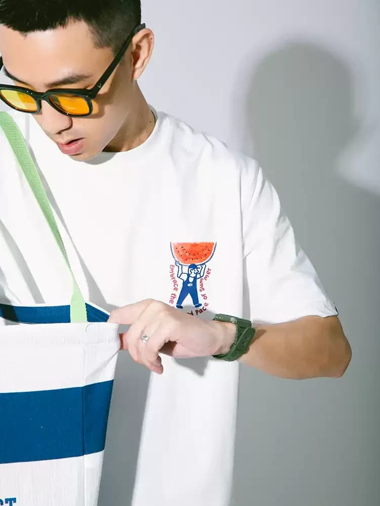 ÁO THUN NAM HỌA TIẾT WATERMELON SUMMER — ảnh 1