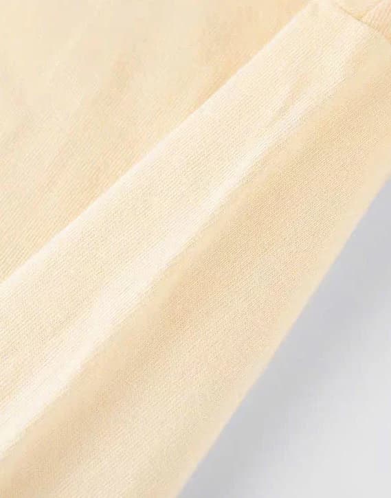 ÁO THUN TRƠN UNISEX FORM SUÔNG KEM CHEESE — ảnh 3