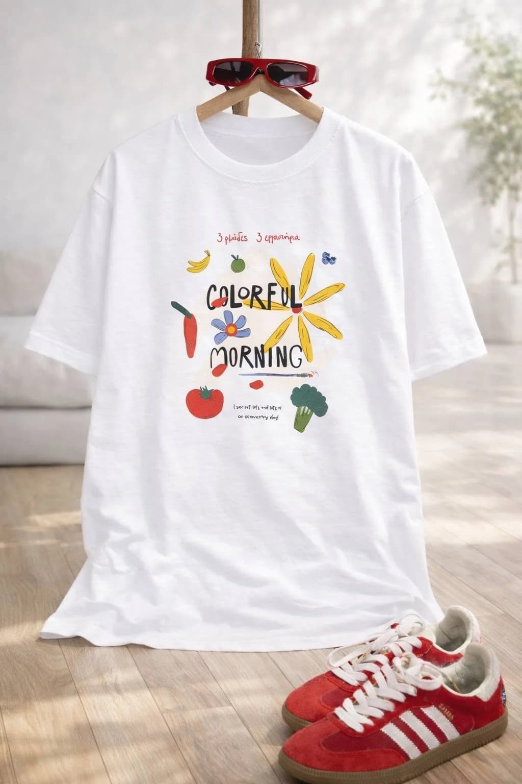 Áo thun nữ Colorful Morning Print — ảnh 6