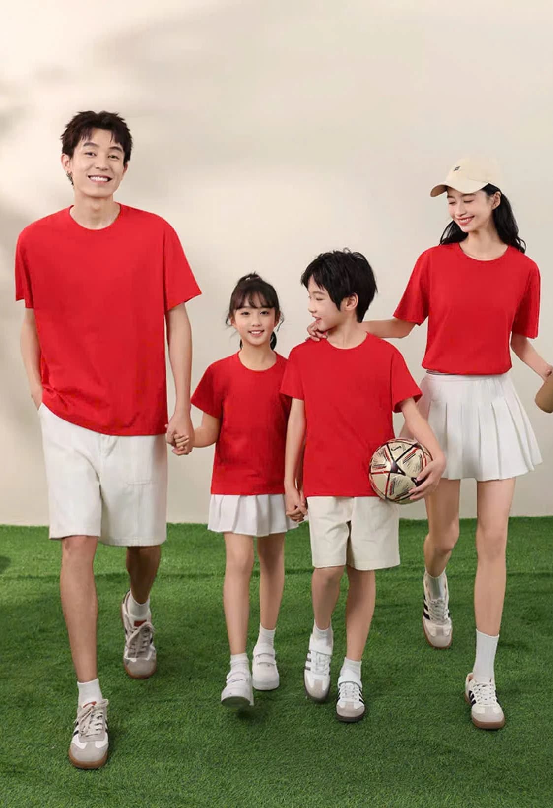 ÁO THUN TRƠN UNISEX FORM SUÔNG ĐỎ TƯƠI — ảnh 3