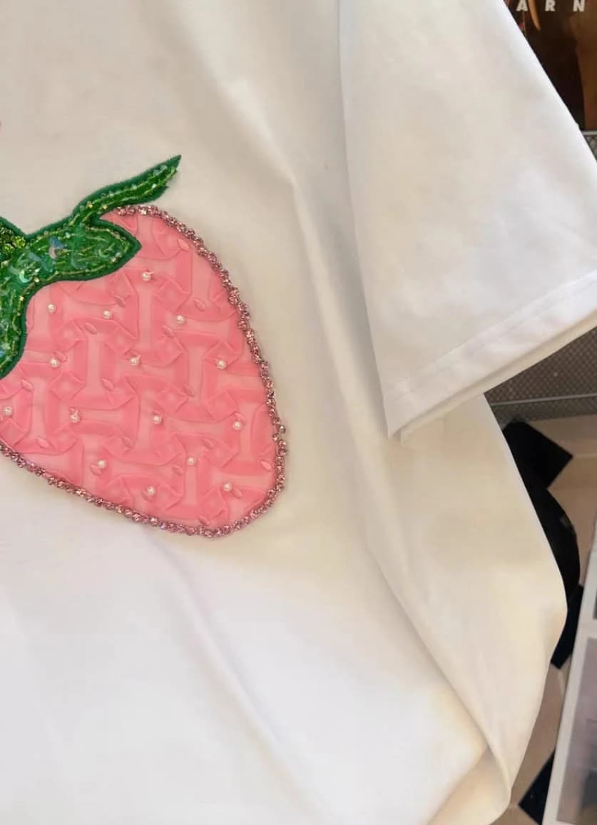 ÁO THUN THE SHIA CHARM - STRAWBERRY PEARL | Dâu Ngọc — ảnh 4