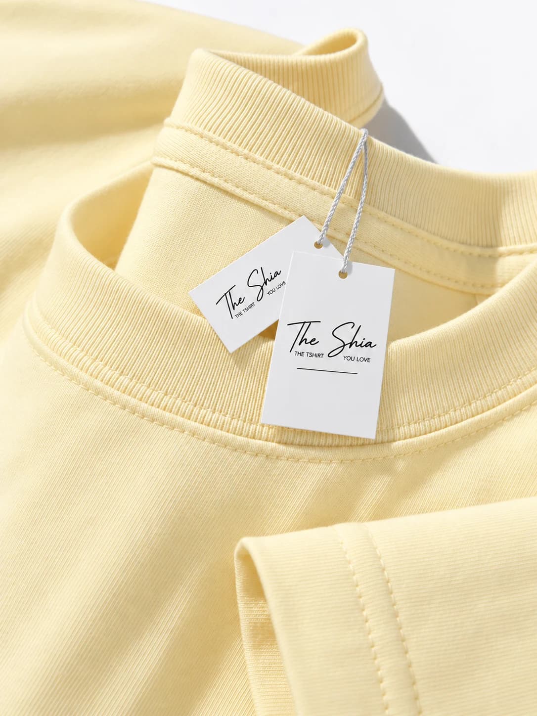 ÁO THUN TRƠN UNISEX FORM SUÔNG KEM CHEESE — ảnh 2