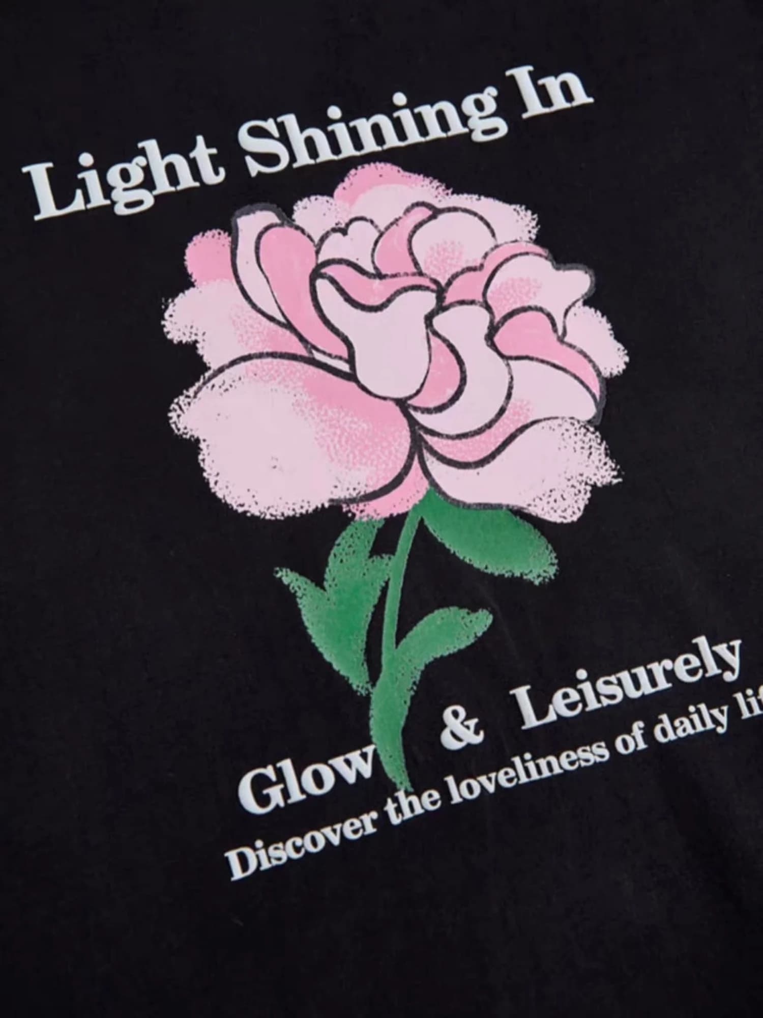 Áo thun nữ Light Shining In Rose Print — ảnh 2