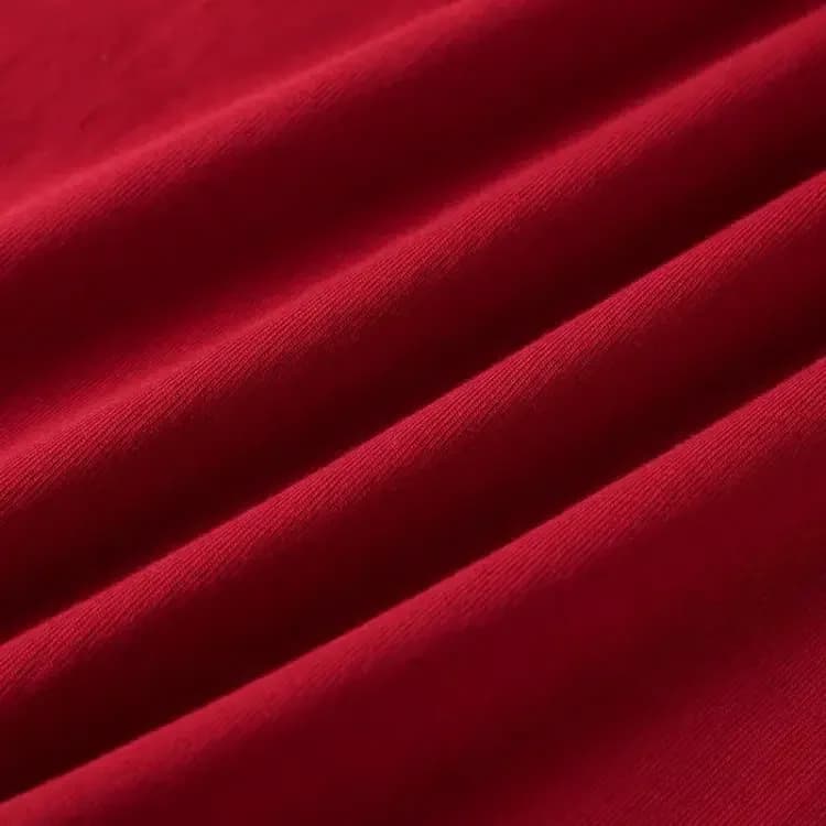 ÁO THUN TRƠN UNISEX FORM SUÔNG ĐỎ ĐÔ — ảnh 2
