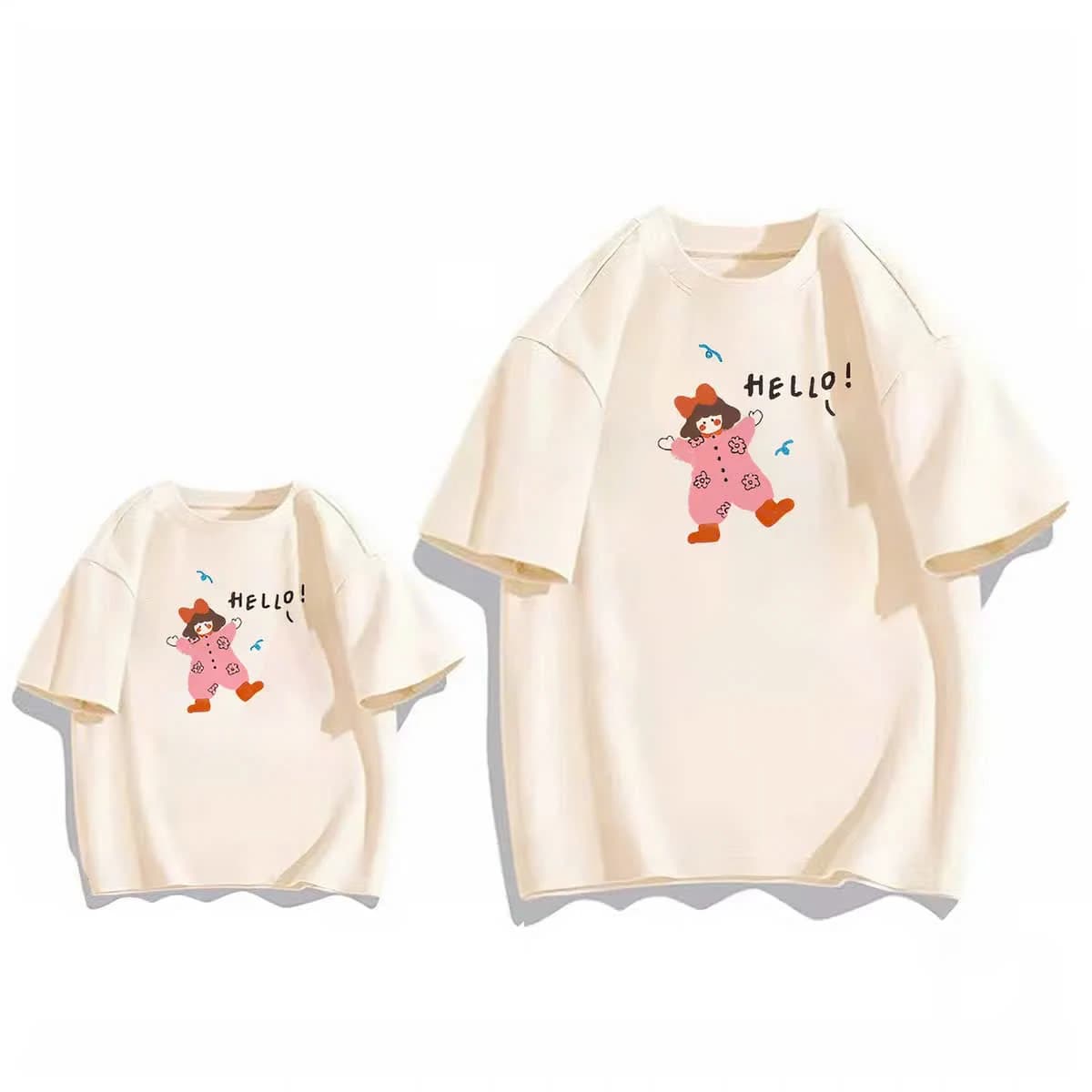 Áo Thun Gia Đình Hello – Họa Tiết Hoạt Hình — ảnh 2