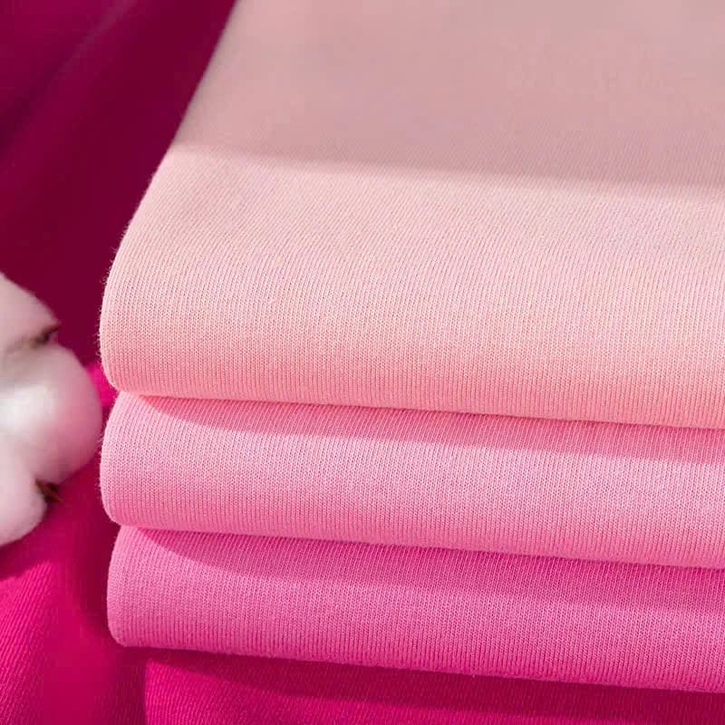 ÁO THUN TRƠN UNISEX FORM SUÔNG MÀU HỒNG DÂU — ảnh 3