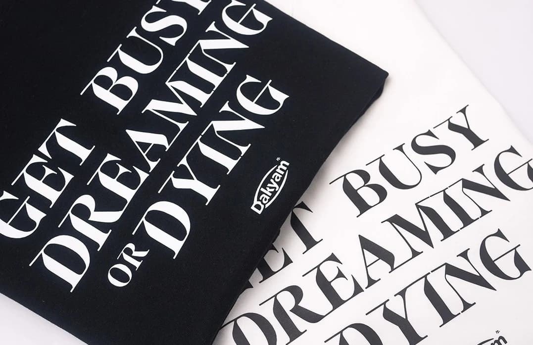 ÁO THUN NAM HỌA TIẾT GET BUSY DREAMING — ảnh 4