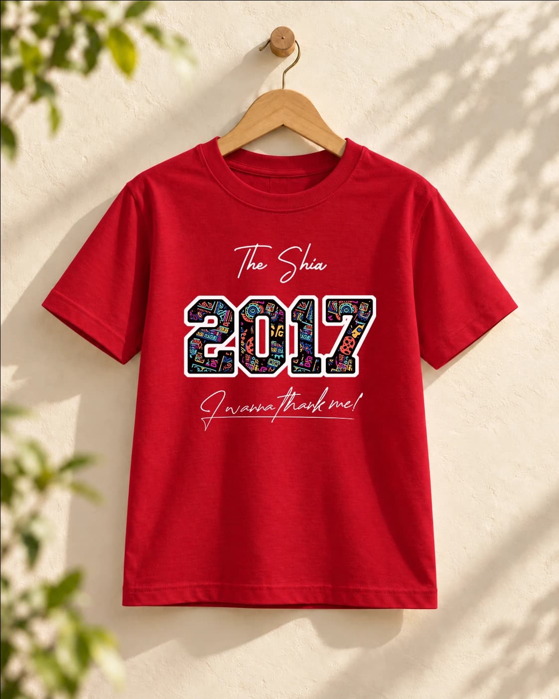 Áo thun năm sinh 2017 họa tiết thổ cẩm — ảnh 3