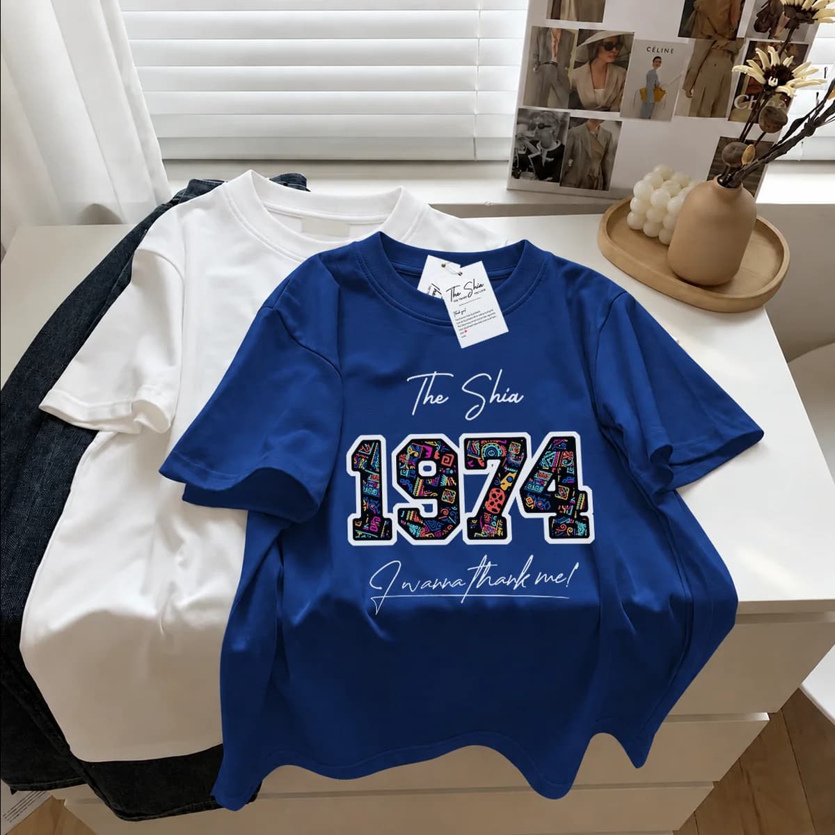 ÁO THUN NĂM SINH 1974 HỌA TIẾT THỔ CẨM — ảnh 7
