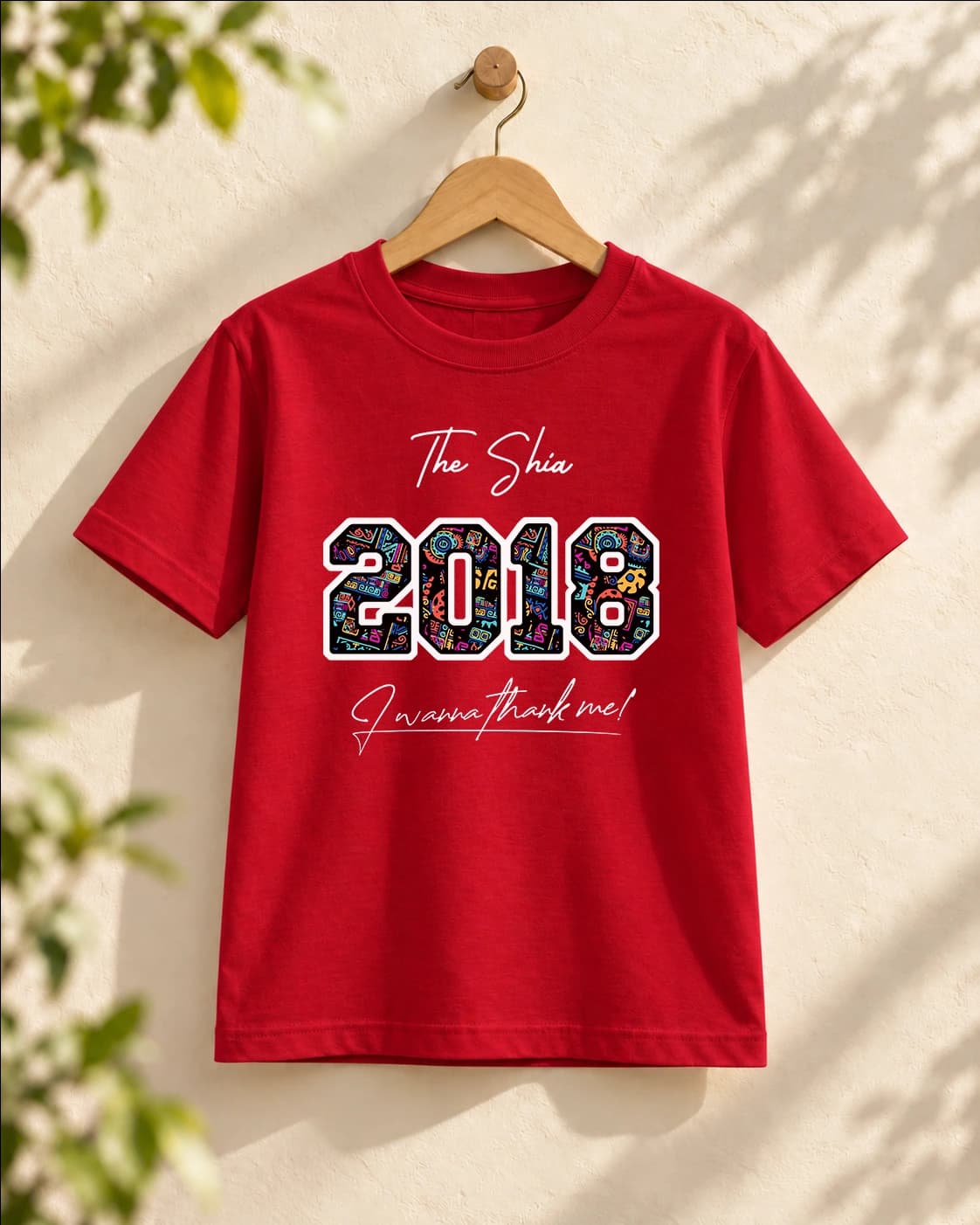 Áo thun năm sinh 2018 họa tiết thổ cẩm — ảnh 3