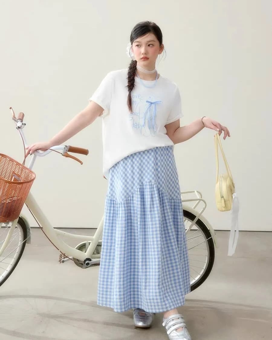 ÁO THUN THE SHIA CHARM - BLUE RIBBON | Nơ Xanh — ảnh 3
