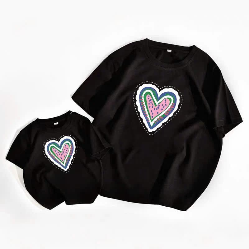 Áo Thun Gia Đình Colorful Heart — ảnh 5