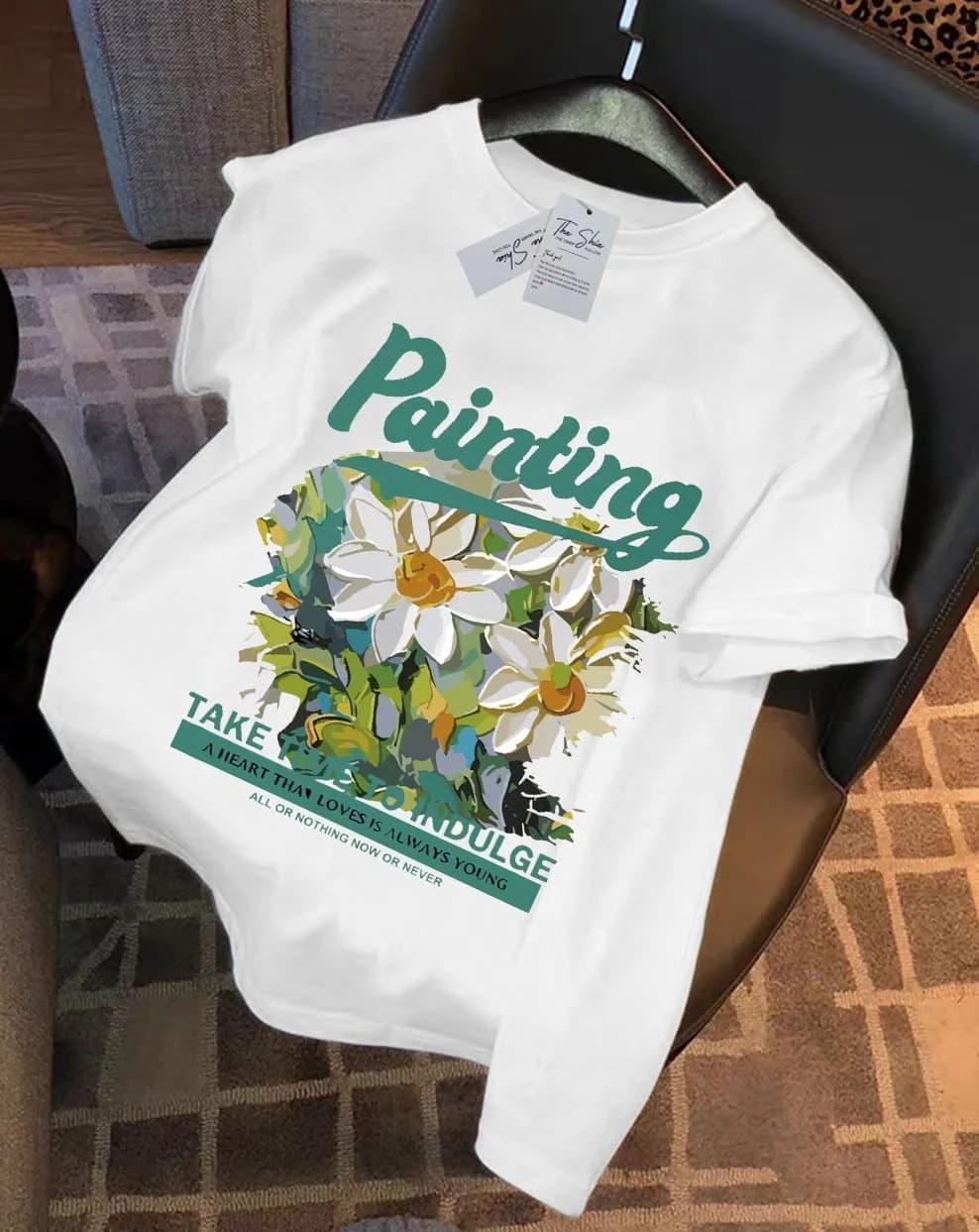 ÁO THUN HỌA TIẾT FLORAL PAITING — ảnh 4