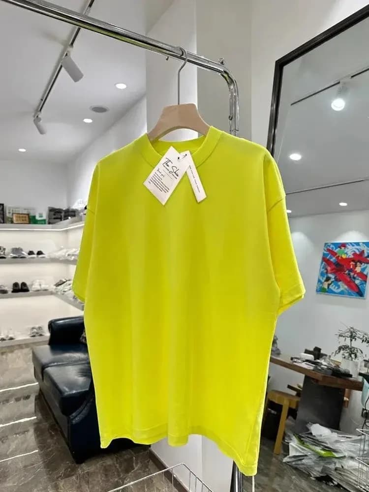 ÁO THUN TRƠN UNISEX FORM SUÔNG XANH CHUỐI