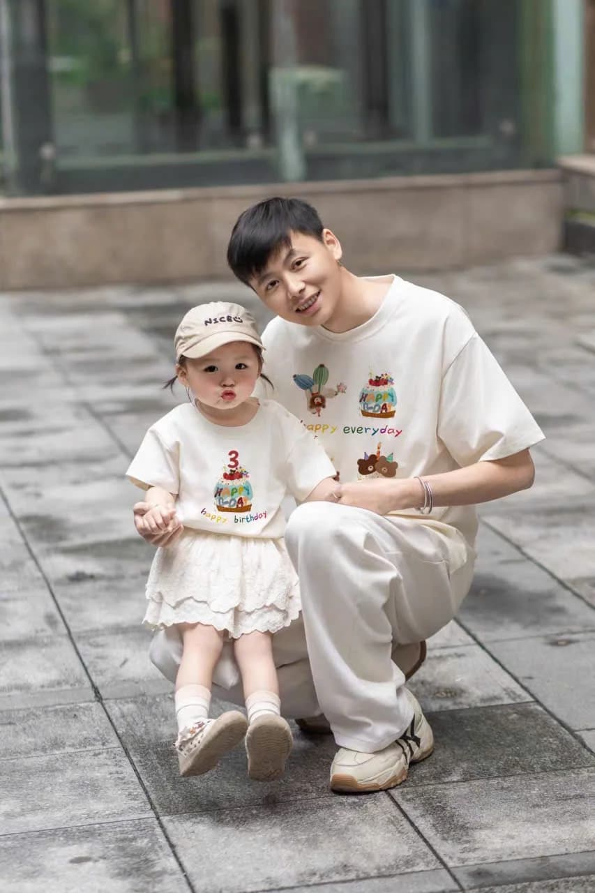 Áo thun gia đình Happy Birthday - Cá nhân hóa số tuổi — ảnh 2