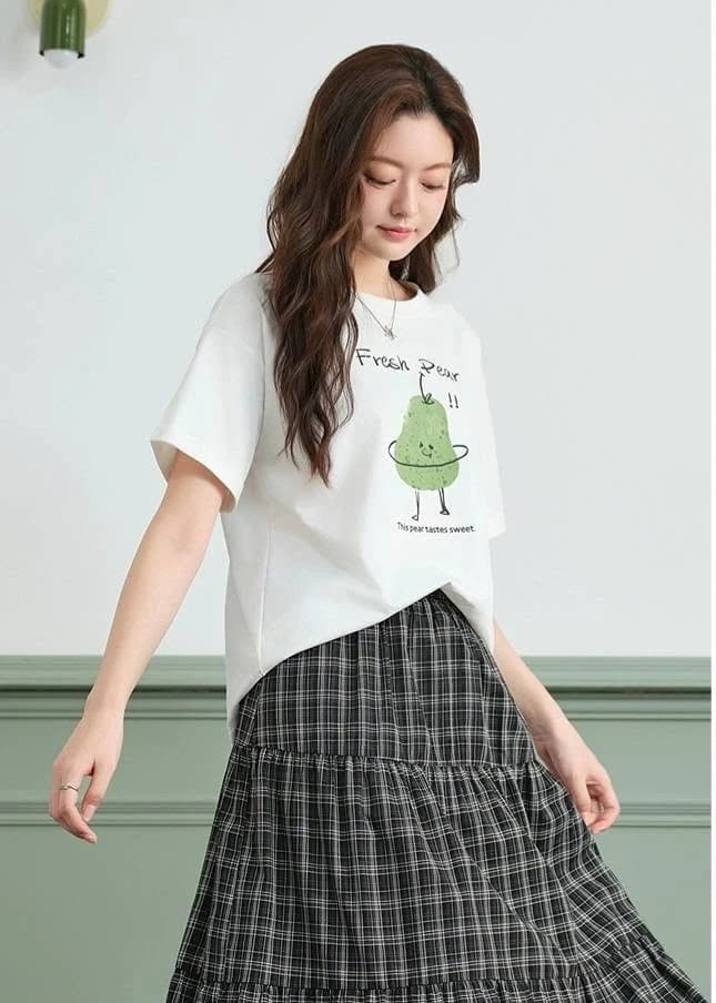 Áo thun nữ Fresh Pear Print — ảnh 3