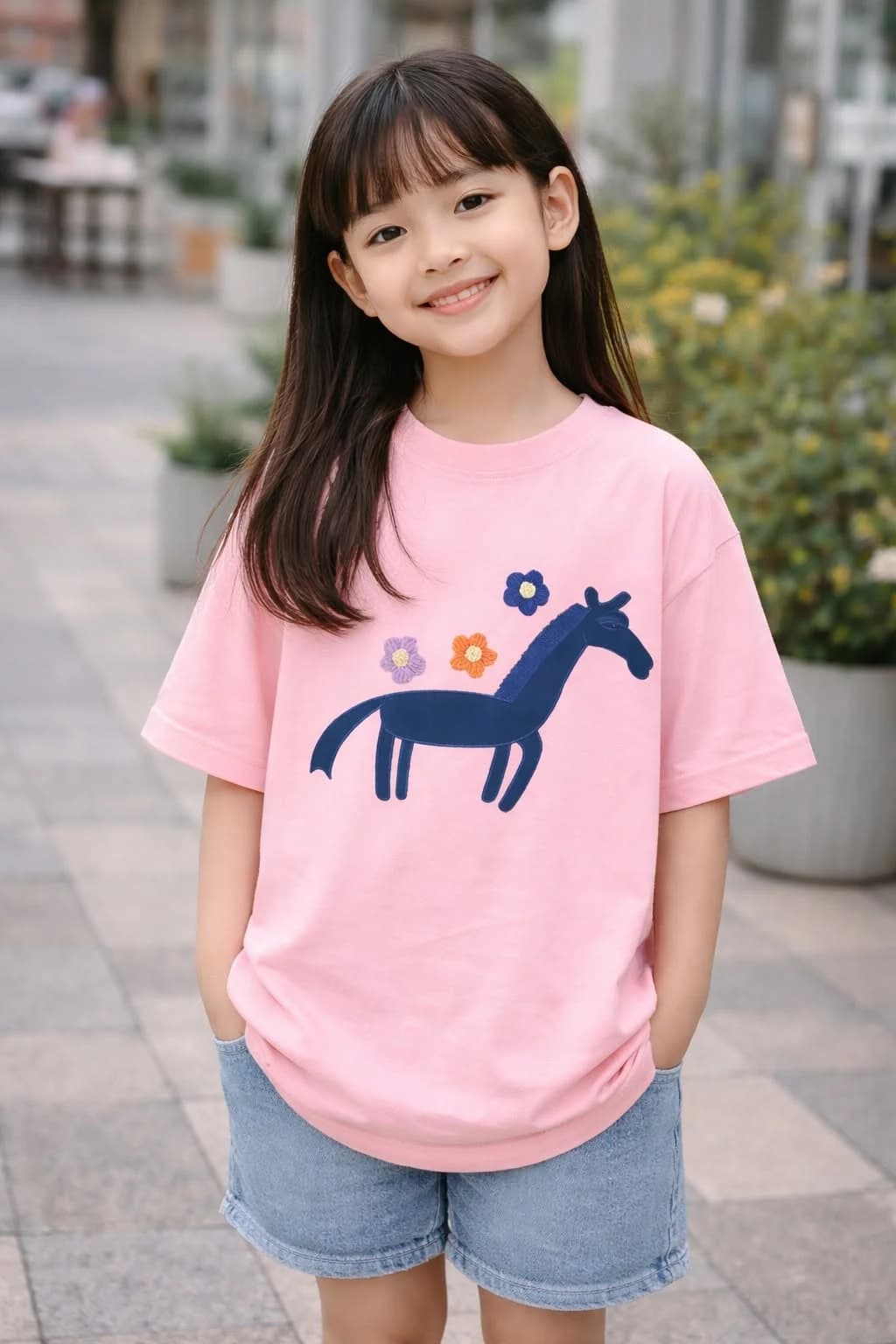 ÁO THUN THE SHIA CHARM - DEER & BLOOM| Hươu và Hoa — ảnh 3