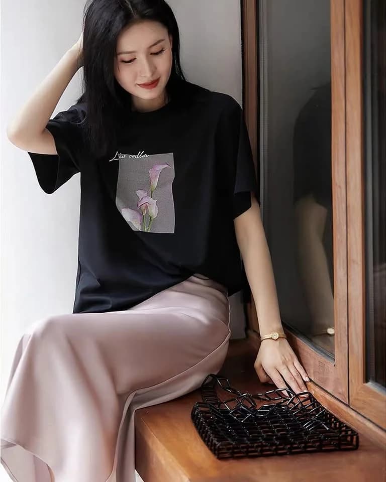 Áo thun nữ Rose Print — ảnh 2
