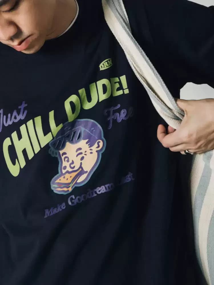 ÁO THUN NAM HỌA TIẾT CHILL DUDE — ảnh 5