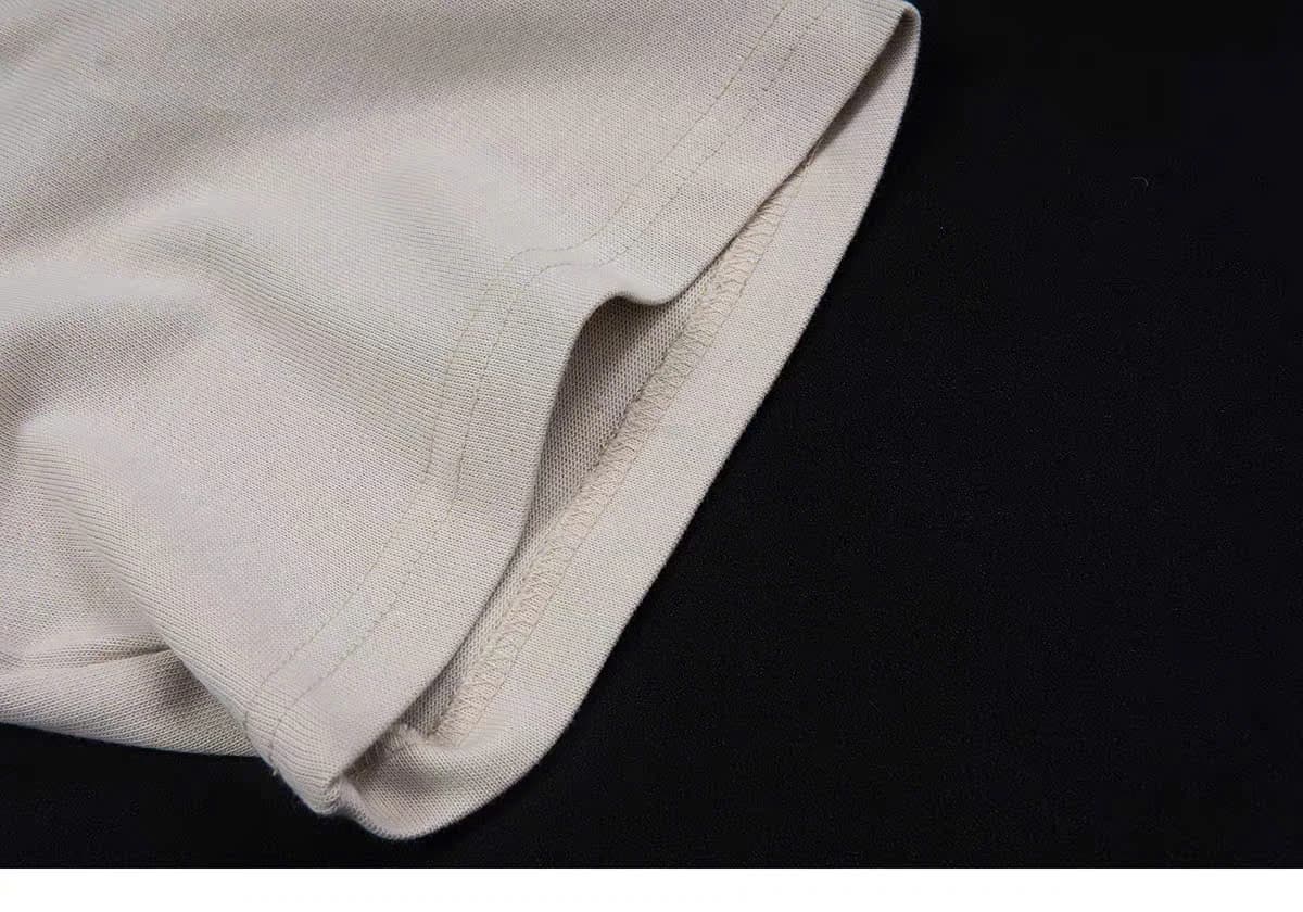 ÁO THUN TRƠN UNISEX FORM SUÔNG XÁM KHÓI — ảnh 3