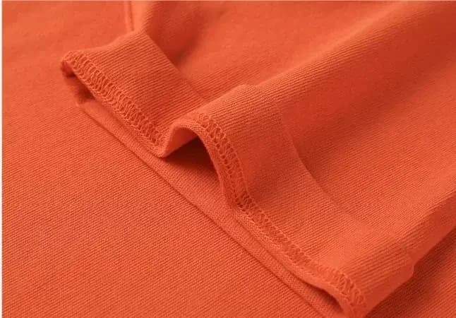 ÁO THUN TRƠN UNISEX FORM SUÔNG CAM — ảnh 3