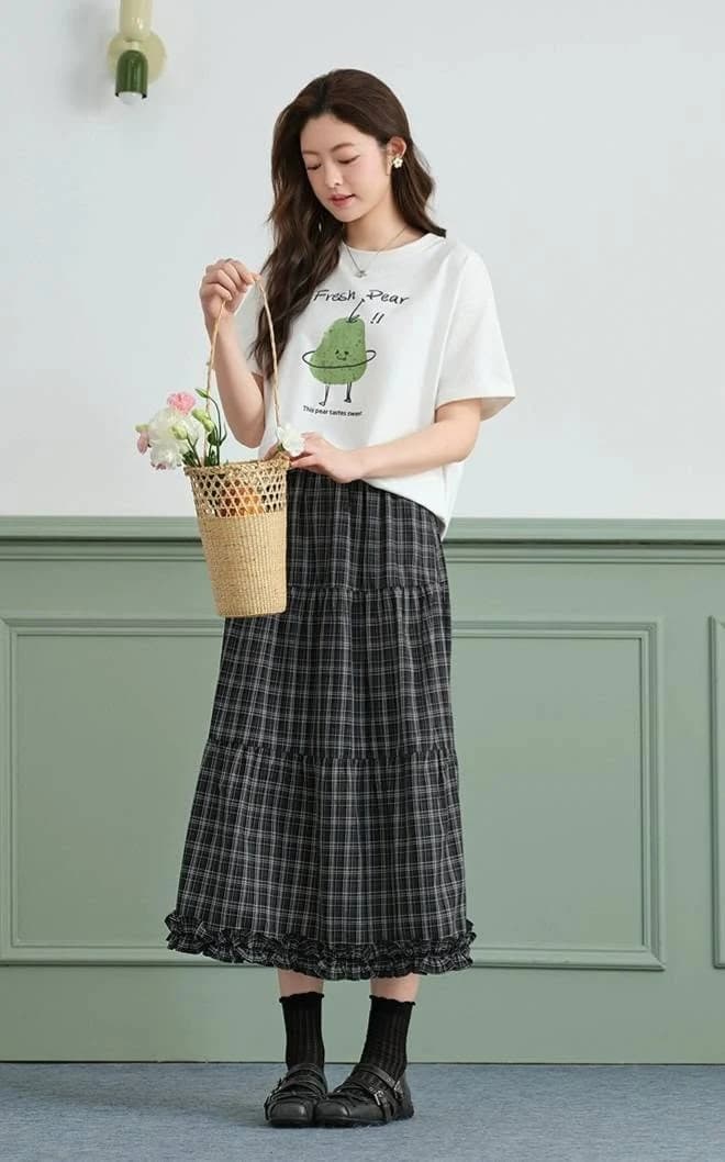 Áo thun nữ Fresh Pear Print — ảnh 4