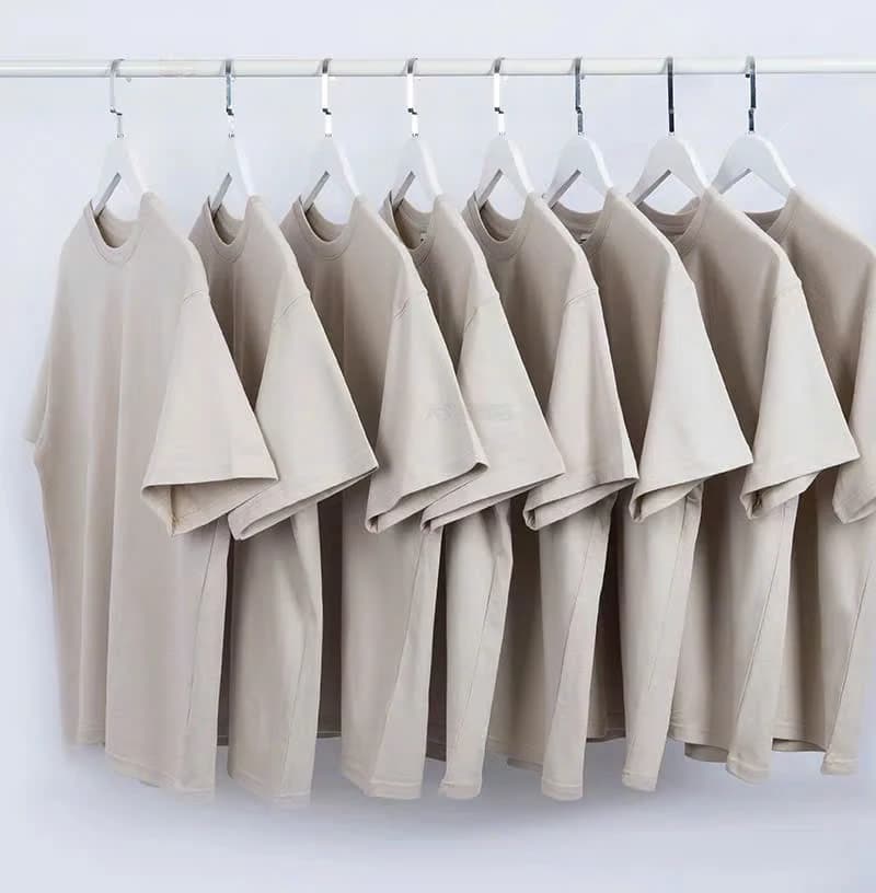 ÁO THUN TRƠN UNISEX FORM SUÔNG XÁM KHÓI