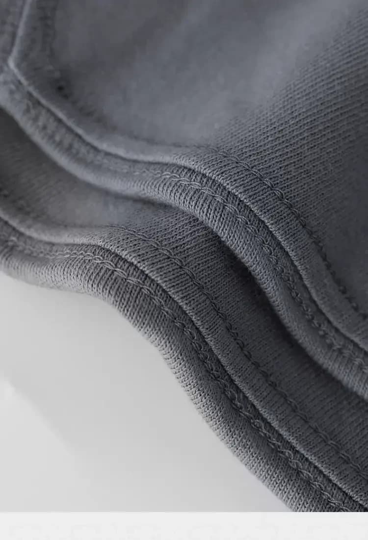 ÁO THUN TRƠN UNISEX FORM SUÔNG XÁM CHÌ — ảnh 6