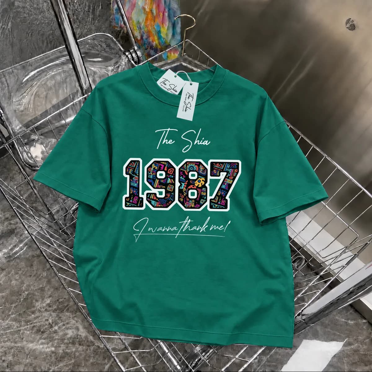 ÁO THUN NĂM SINH 1987 HỌA TIẾT THỔ CẨM — ảnh 10