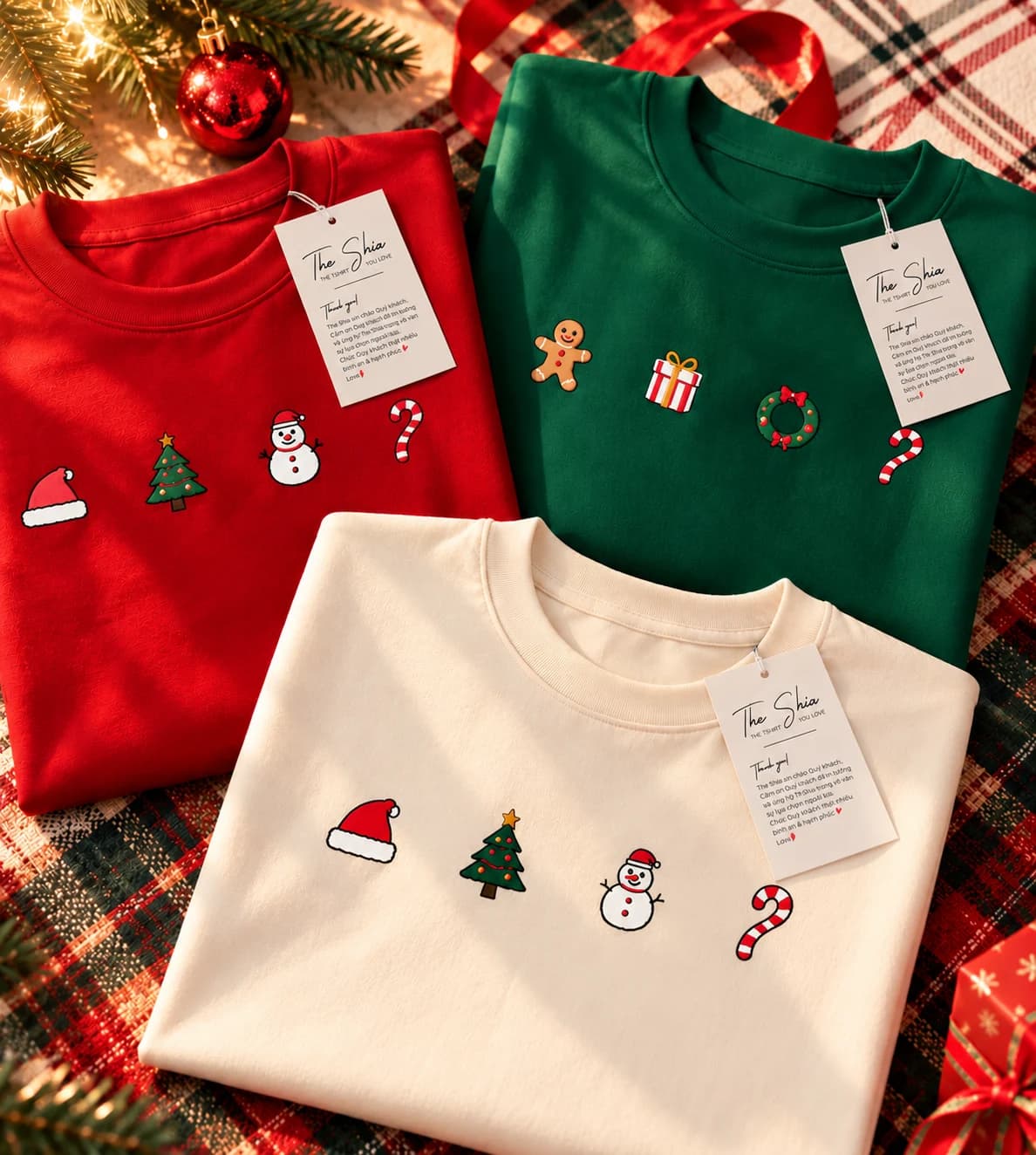 Christmas Graphic Family Tee – Áo Thun Gia đình Giáng Sinh — ảnh 6