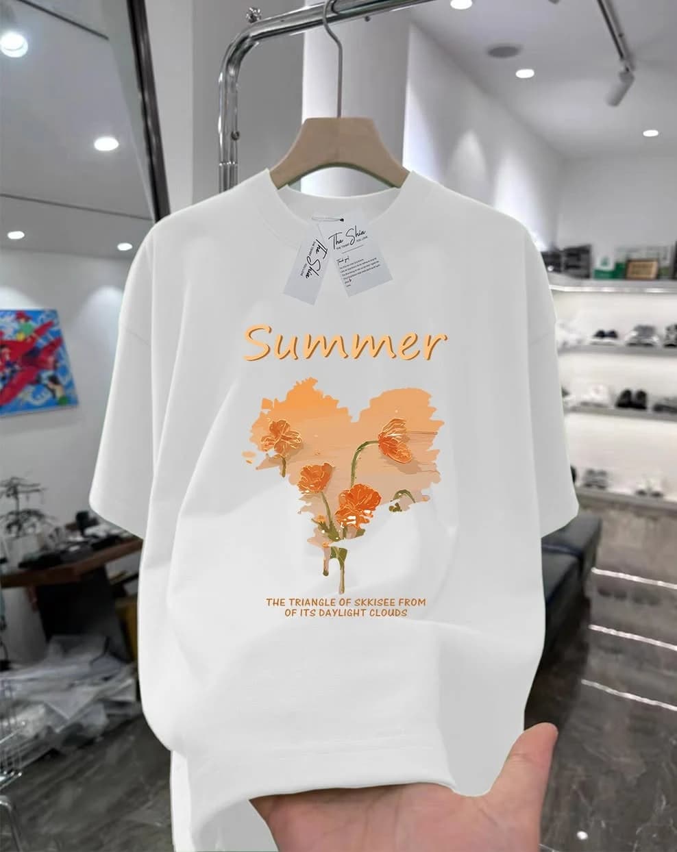 ÁO THUN HỌA TIẾT SUMMER POPPY — ảnh 2