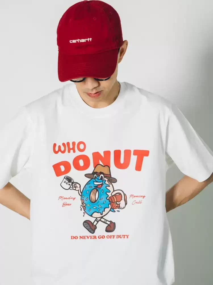 ÁO THUN NAM HỌA TIẾT WHO DONUT — ảnh 3
