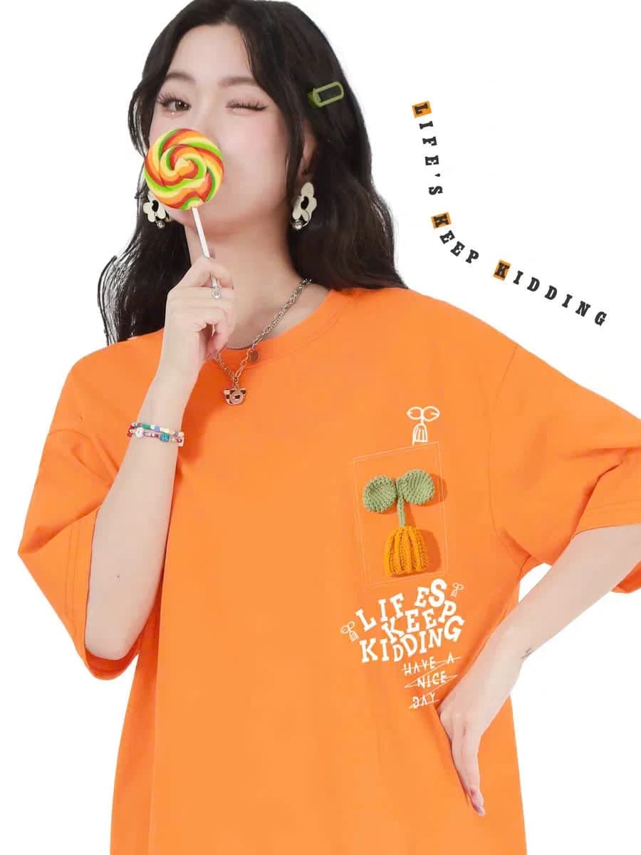 ÁO THUN THE SHIA CHARM - PUMPKIN BLOOM| Hoa Bí — ảnh 5